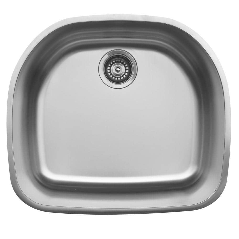 Karran Karran 18-Gauge Stainless Steel 22-5/8'' X 20-1/8'' Single Bowl Undermount Kitchen Sink U-2321