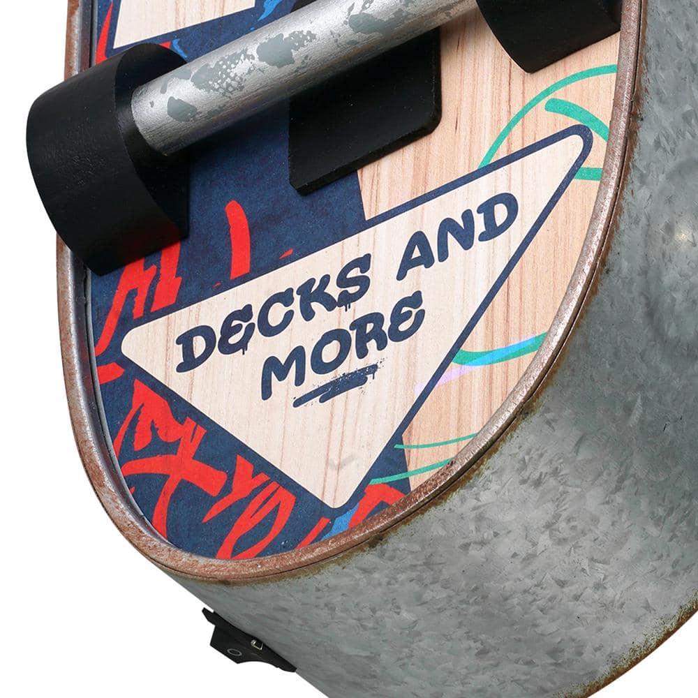 American Art Decor Metal LED Skate Shop Decks and More Marquee Sign: Vintage Style Sports Room Accent