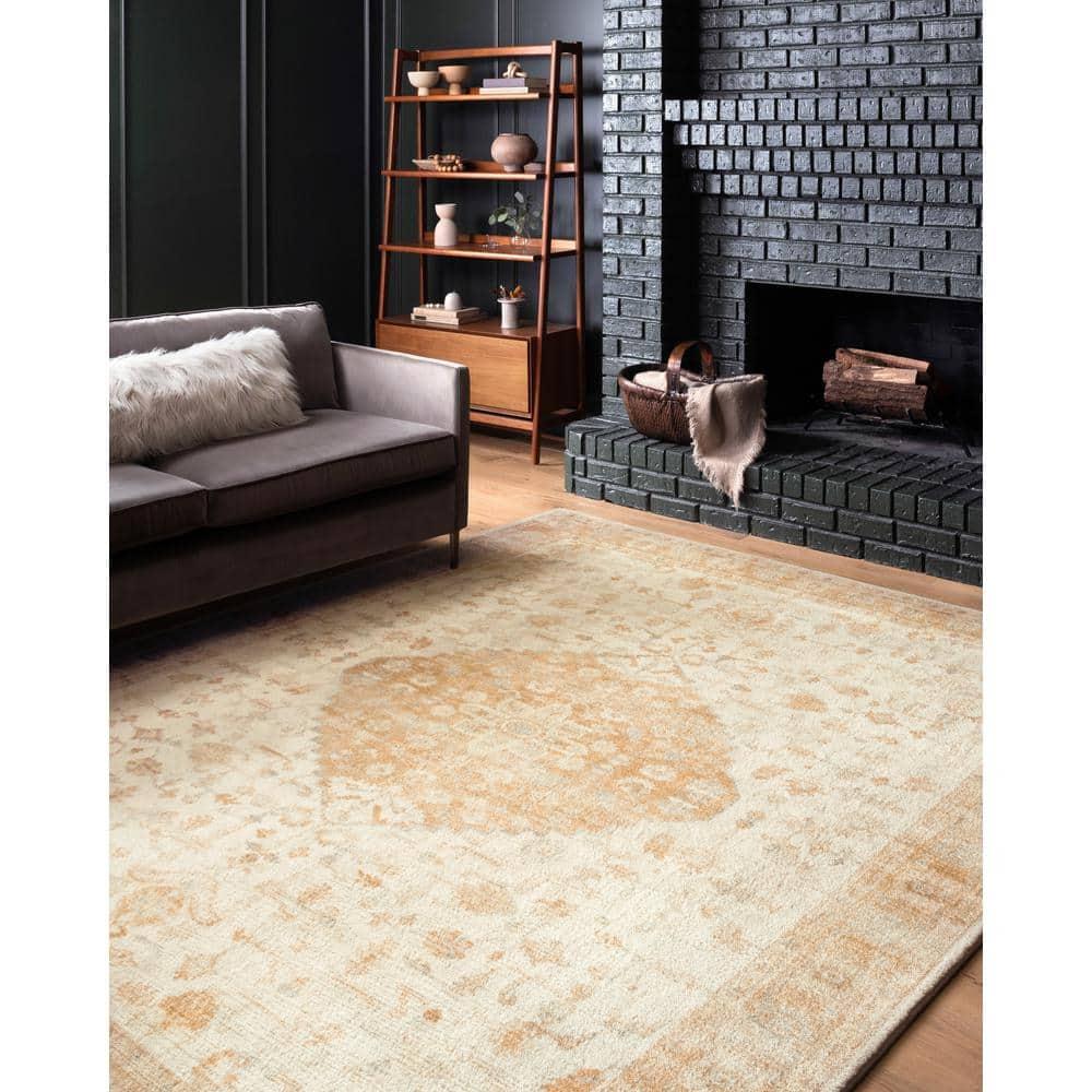 Loloi II Rosette Oriental Ivory / Terracotta Area Rug