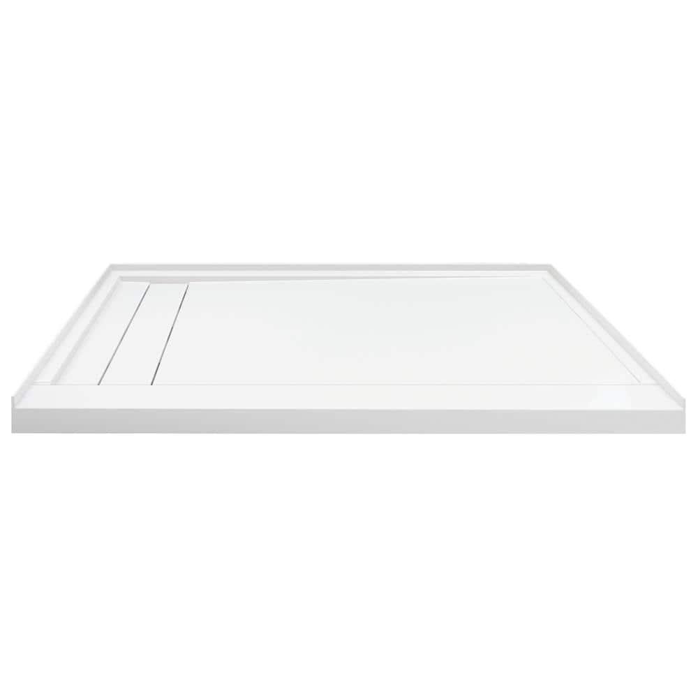 Transolid FLU6032L-31 60'' W 32'' D Rectangular Single Shower Base