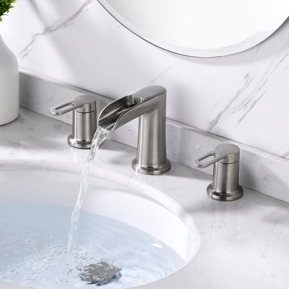 VividFall 8 in. Widespread 2-Handle Bathroom Faucet