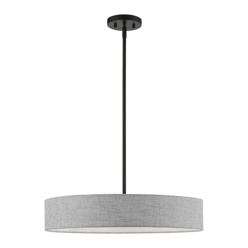 Livex Lighting Elmhurst 4 - Light Pendant in Black