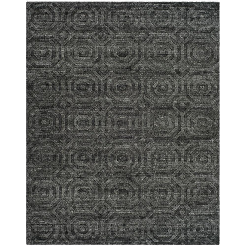 SAFAVIEH Elements Laird Geometric Area Rug, Dark Grey, 9' x 12'