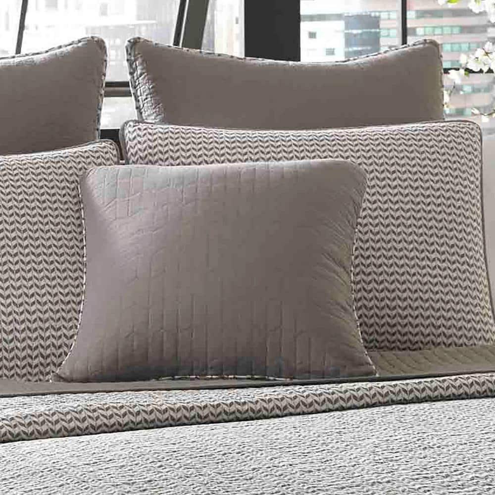 City Scene 3-Piece Langdon Quilt Set in Mink