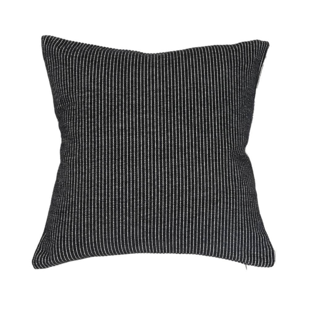 EverGrace Elsa Reversible Pinstripes Striped Reversible Throw Pillow