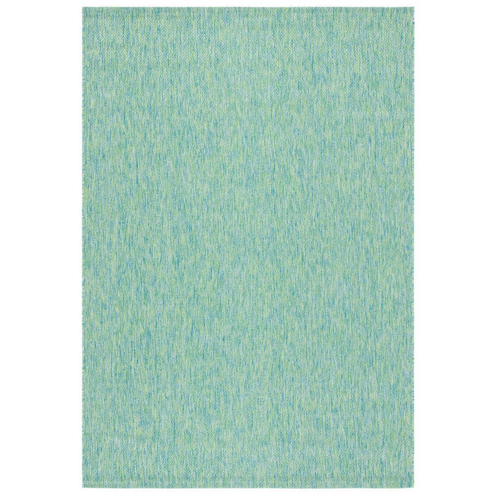 Courtyard CY8521 Power Loomed Indoor/Outdoor Area Rug - Green/Blue - 8'x10' - Safavieh.