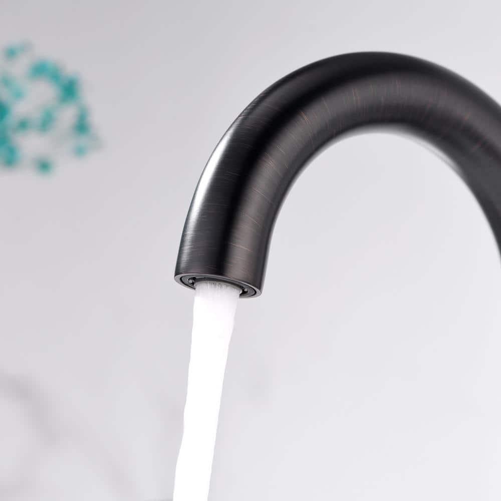 Widespread Bathroom Faucet with Drain Assembly