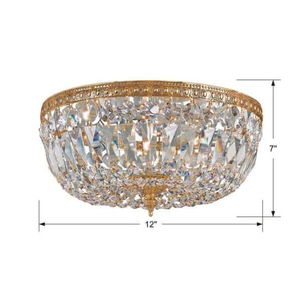 Crystorama Lighting - Three Light Ceiling Mount - Ceiling Mount - Three Light