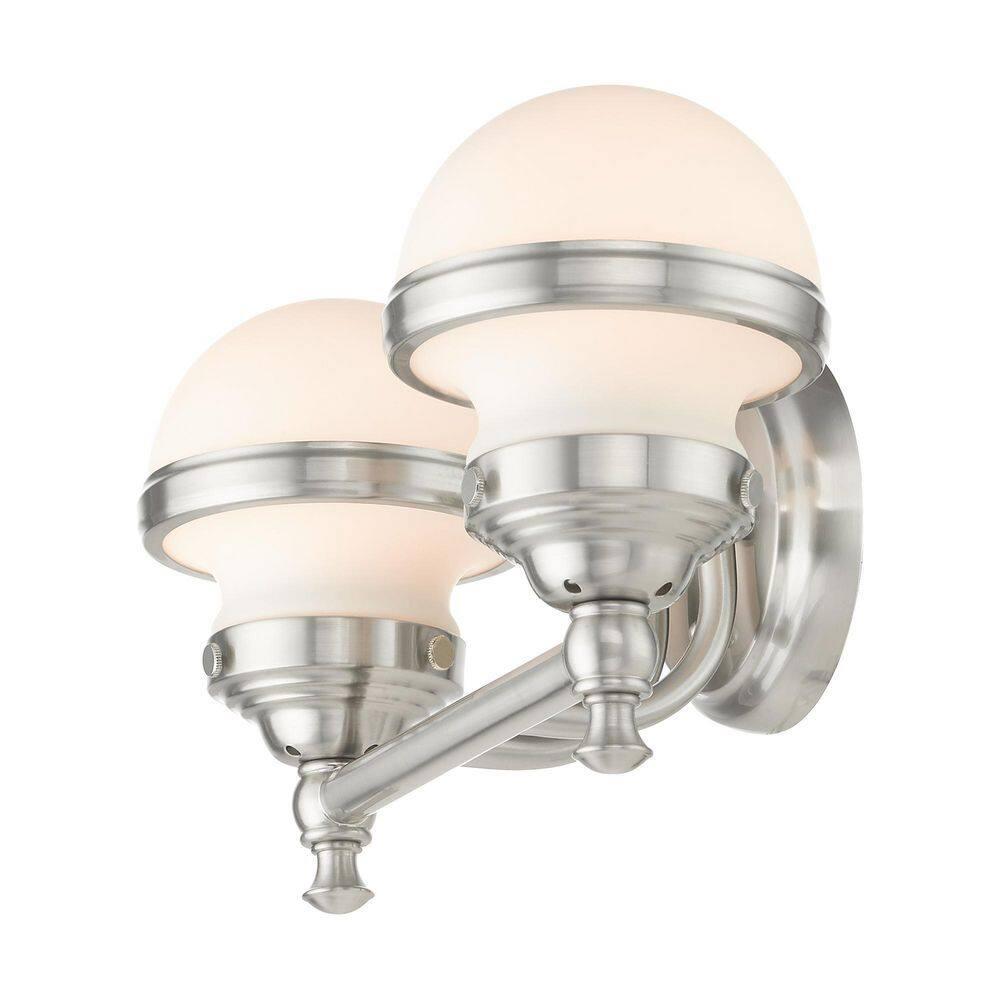 Livex Lighting Oldwick 2 - Light Vanity in  Brushed Nickel
