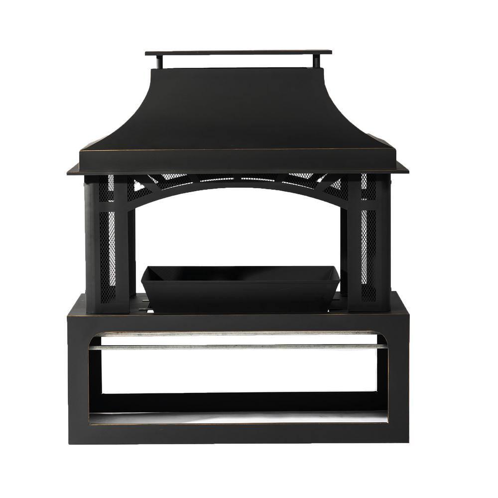 Home Decor Steel Wood Outdoor Fireplace Garden Wood Burning Chimney