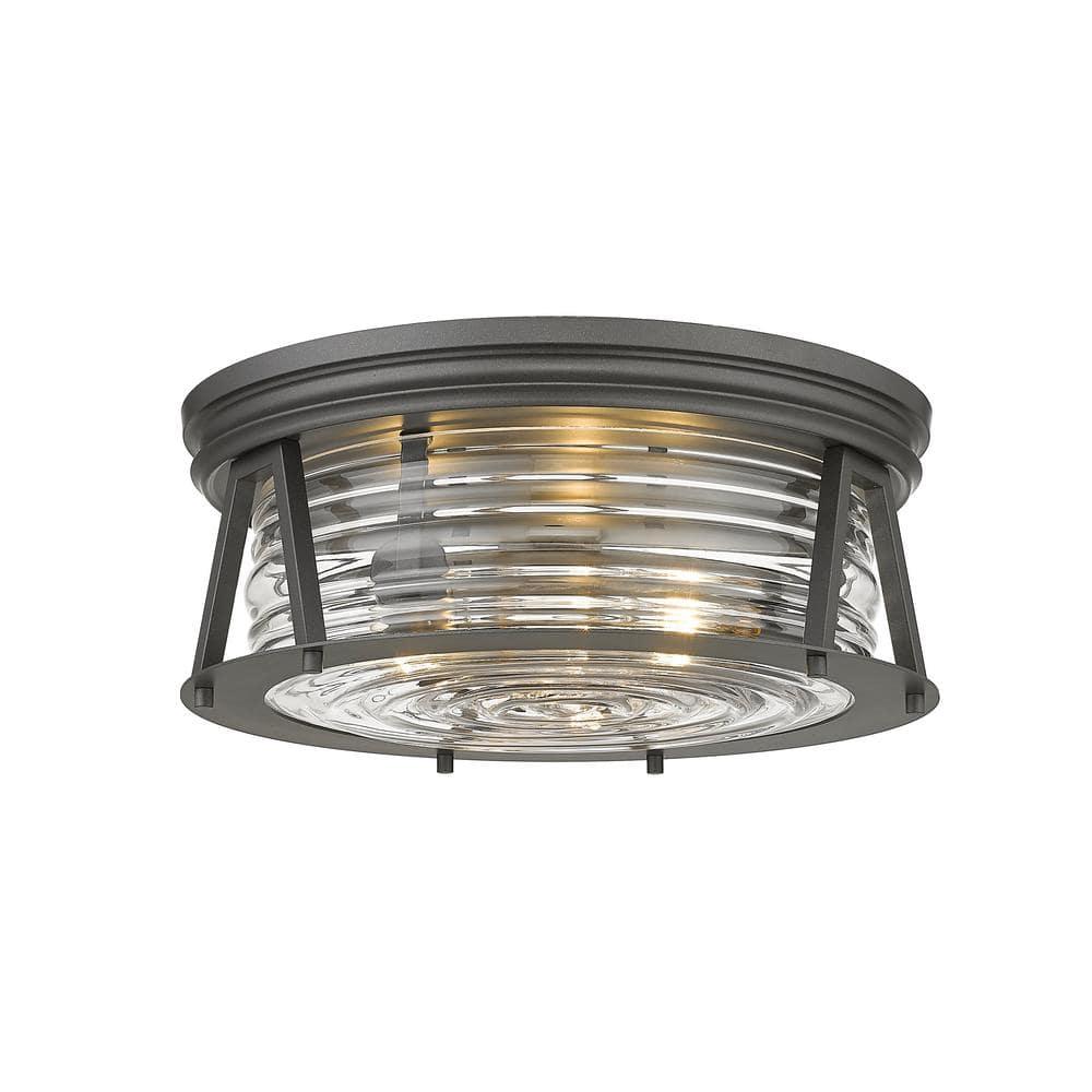 Z-Lite Cape Harbor 3 - Light Flush Mount in  Bronze