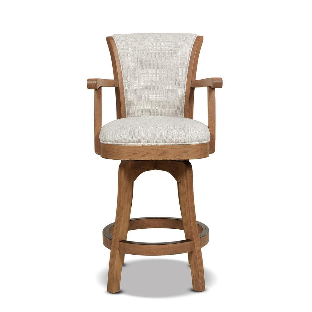 Williams 27 Swivel Counter Height Bar Stool White Pepper