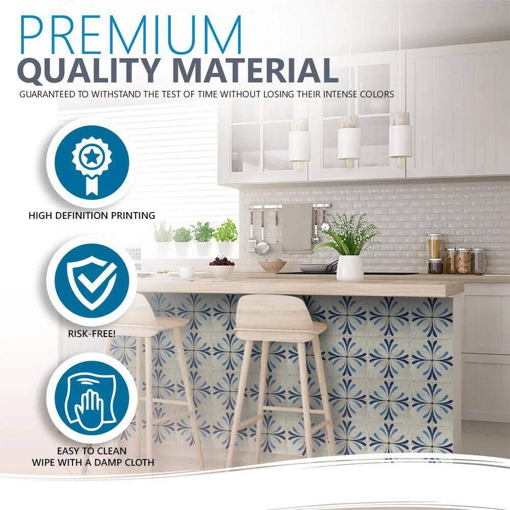 Mi Alma 8'' W x 8'' L Vinyl Peel and Stick Mosaic Tile (Set of 24)