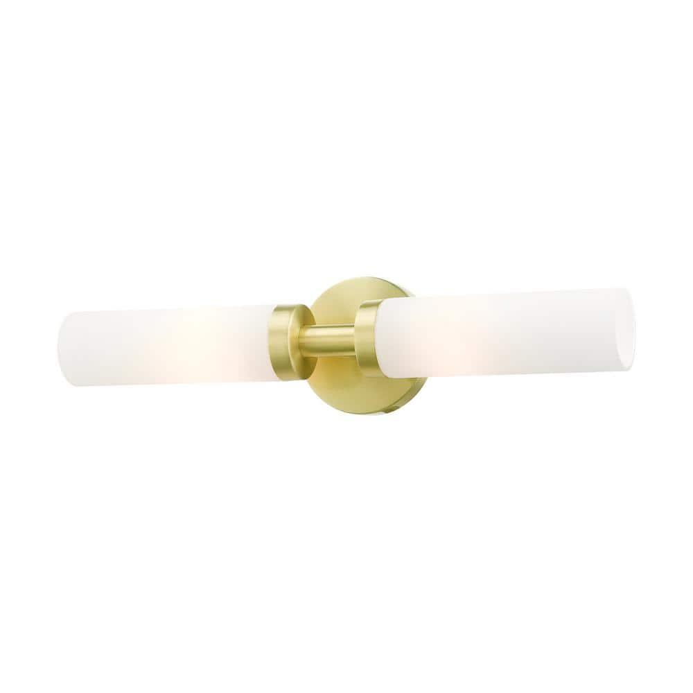Livex Lighting Aero 2 - Light Vanity in  Satin Brass