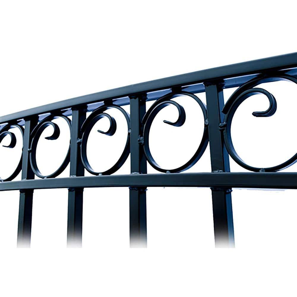 ALEKO Automated Steel Dual Swing Driveway Gate and Gate Opener Complete Kit – PARIS Style –ETL Listed