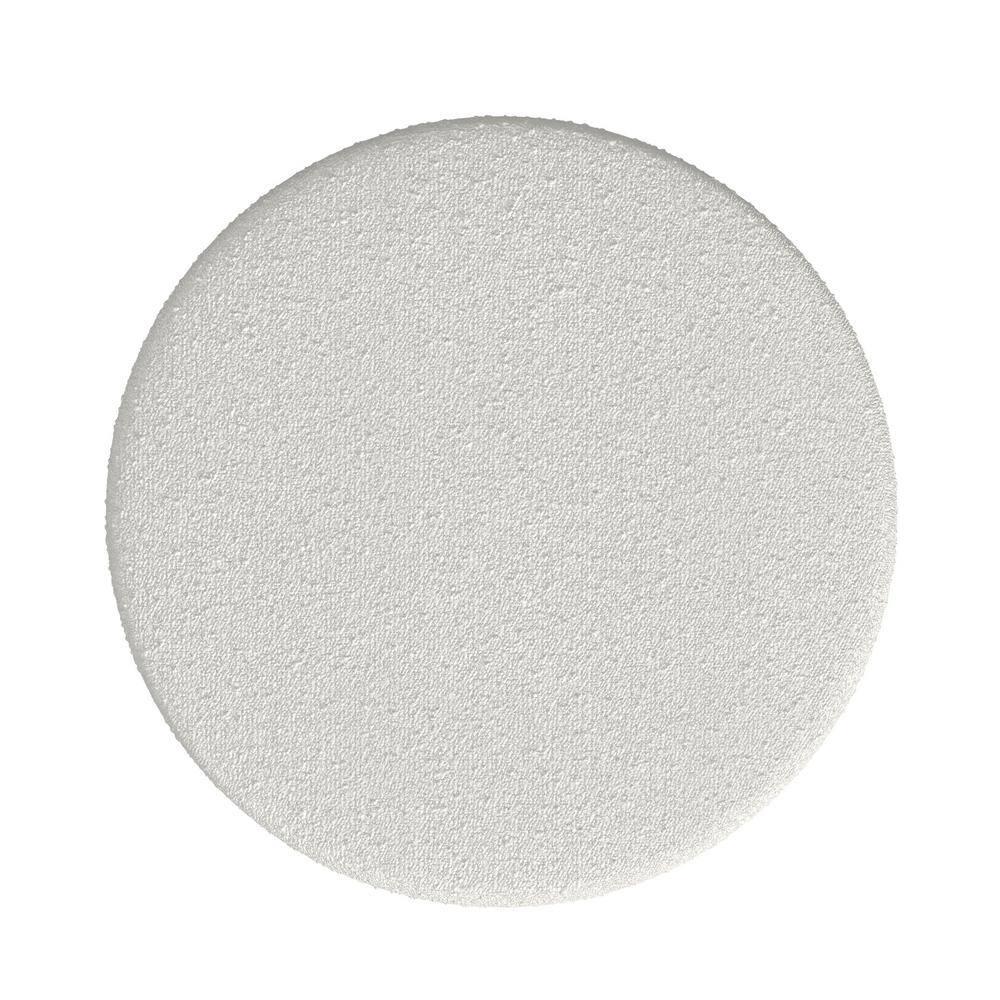 Sophia Ottoman Cream Boucle - HomePop: Modern Round Upholstered Footstool, No Assembly Required