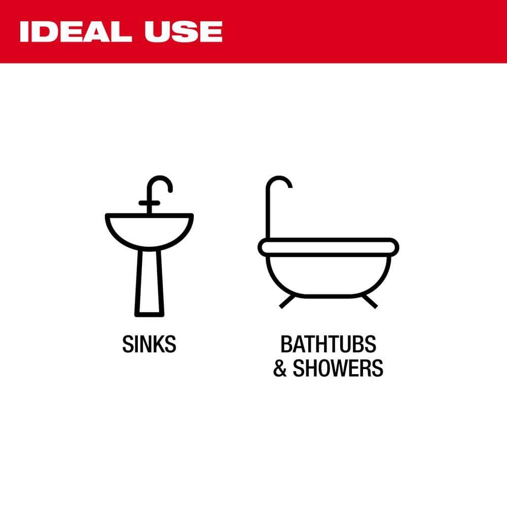 Milwaukee 25 ft Steel Drop Head Replacement Drain Cable