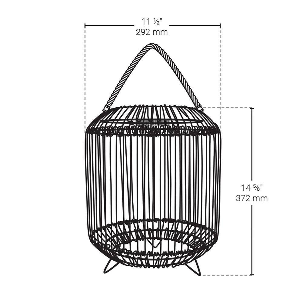 Bazz Solar Powered Integrated LED Outdoor Floor Lamp