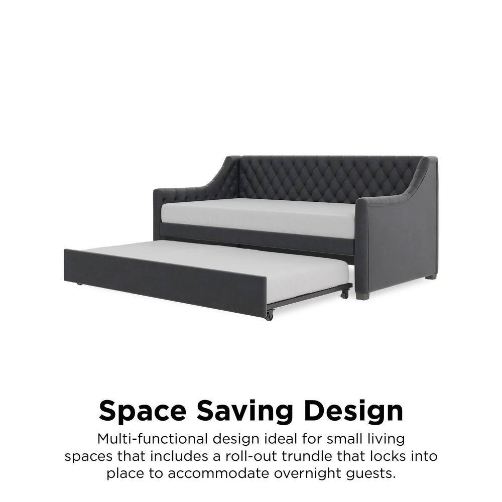 Monarch Hill Ambrosia Upholstered Daybed with Trundle