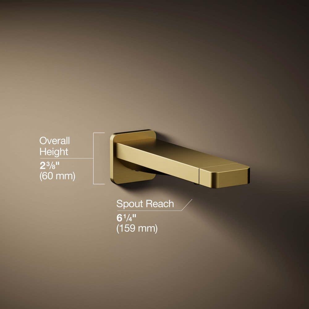 Parallel Wall Mounted Tub Spout Trim