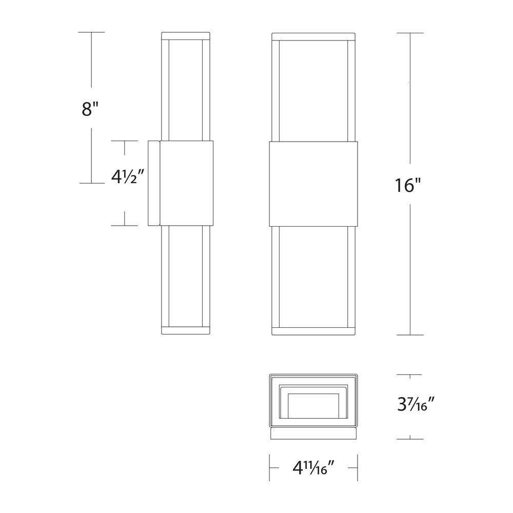 Caryll 2 - Light LED Outdoor Flush Mount