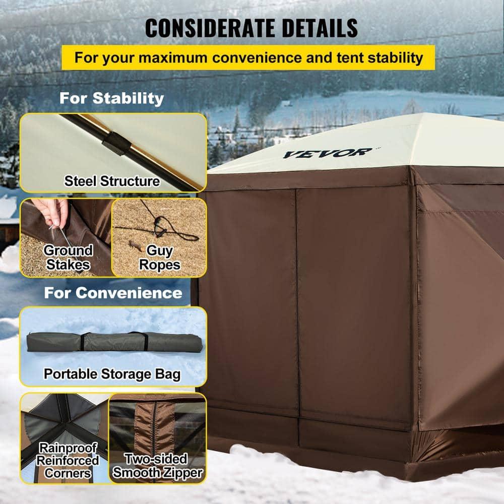 VEVOR Pop-up Camping Gazebo Screen Tent