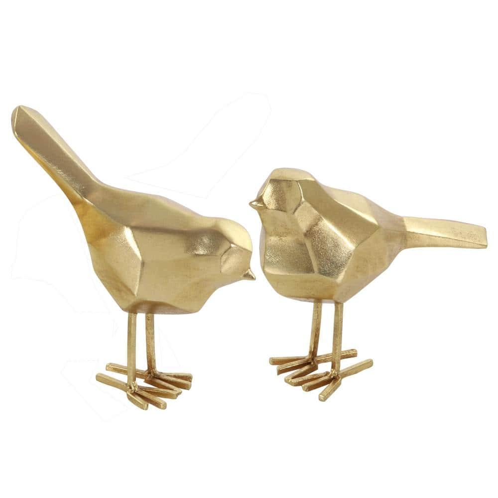 CosmoLiving by Cosmopolitan Polystone Bird Decorative Sculpture with Origami Accents