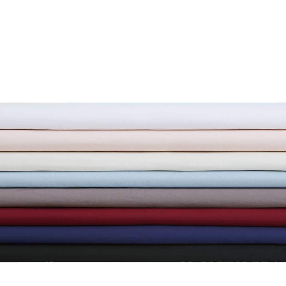 Brooklyn Loom Classic Cotton Sheet Sets Grey Cotton 4-Piece Full Sheet Set, Solid Color Themed, for Men and Women, Oeko-TEX Certified Confidence