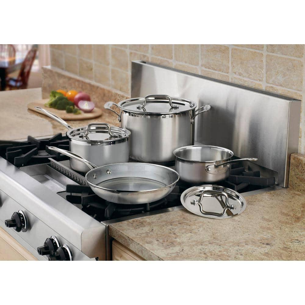 Cuisinart ® MultiClad Pro™ 7-piece Tri-Ply Stainless Steel Cookware Set