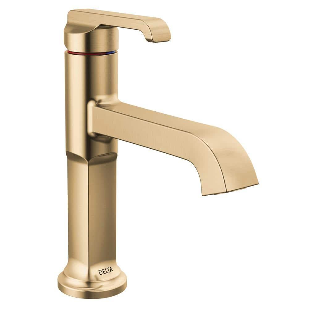 Tetra Single Hole Bathroom Faucet, Single Handle Bathroom Sink Faucet with Drain Assembly