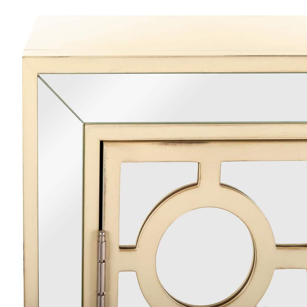 Kaia 2 Door Chest - CHS6404 - Antique Beige/Mirror - Safavieh