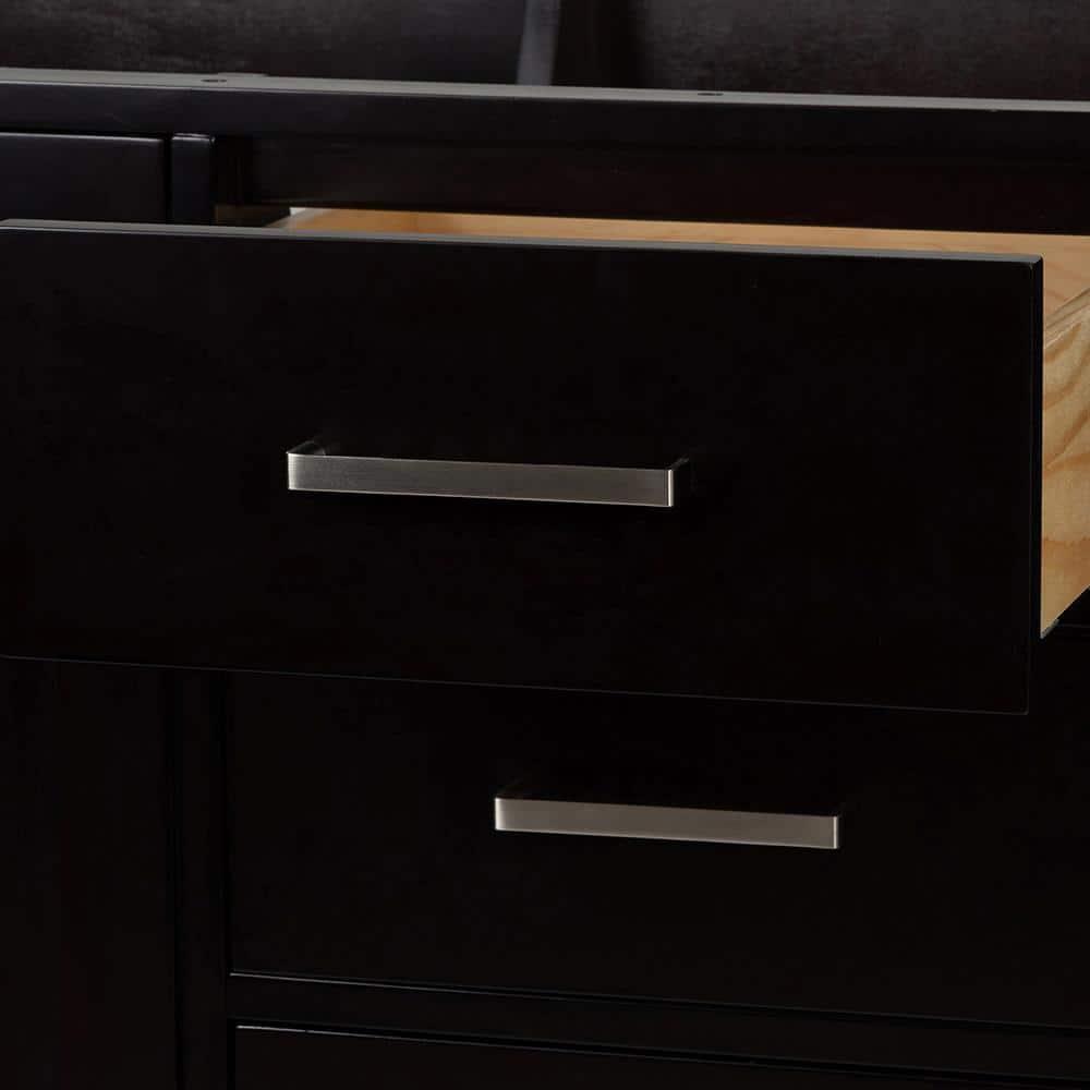Ariel A073d-Bc Cambridge 72" Double Free Standing Vanity Cabinet Only - Brown