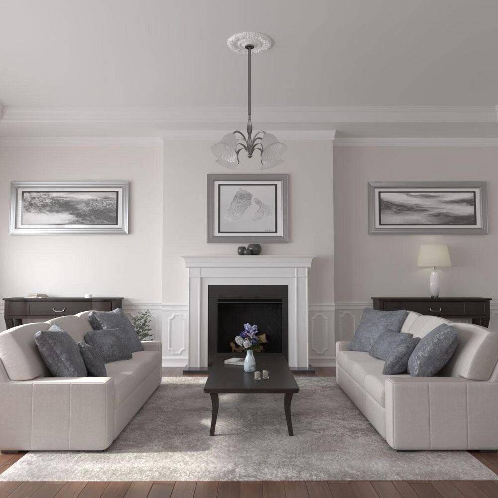 Ekena Millwork 21"OD x 2"P Marseille Ceiling Medallion (Fits Canopies up to 7 3/8")