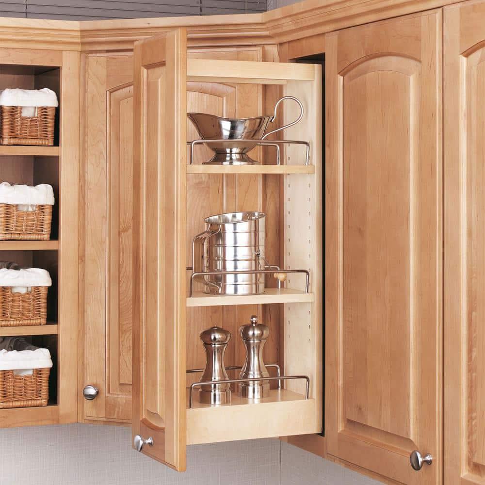 Rev-A-Shelf Rev-A-Shelf Pullout Wall Kitchen Cabinet Organizer Storage Rack
