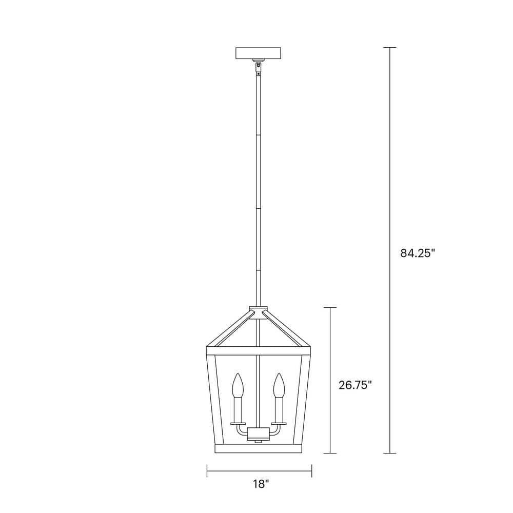 Buford Wood & Iron Chandelier (12"-26")
