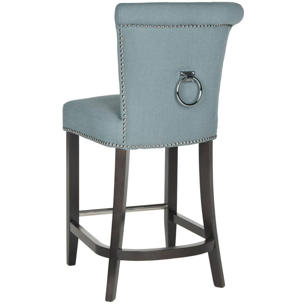 Addo Ring Counter Stool - HUD8241 - Sky Blue - Safavieh