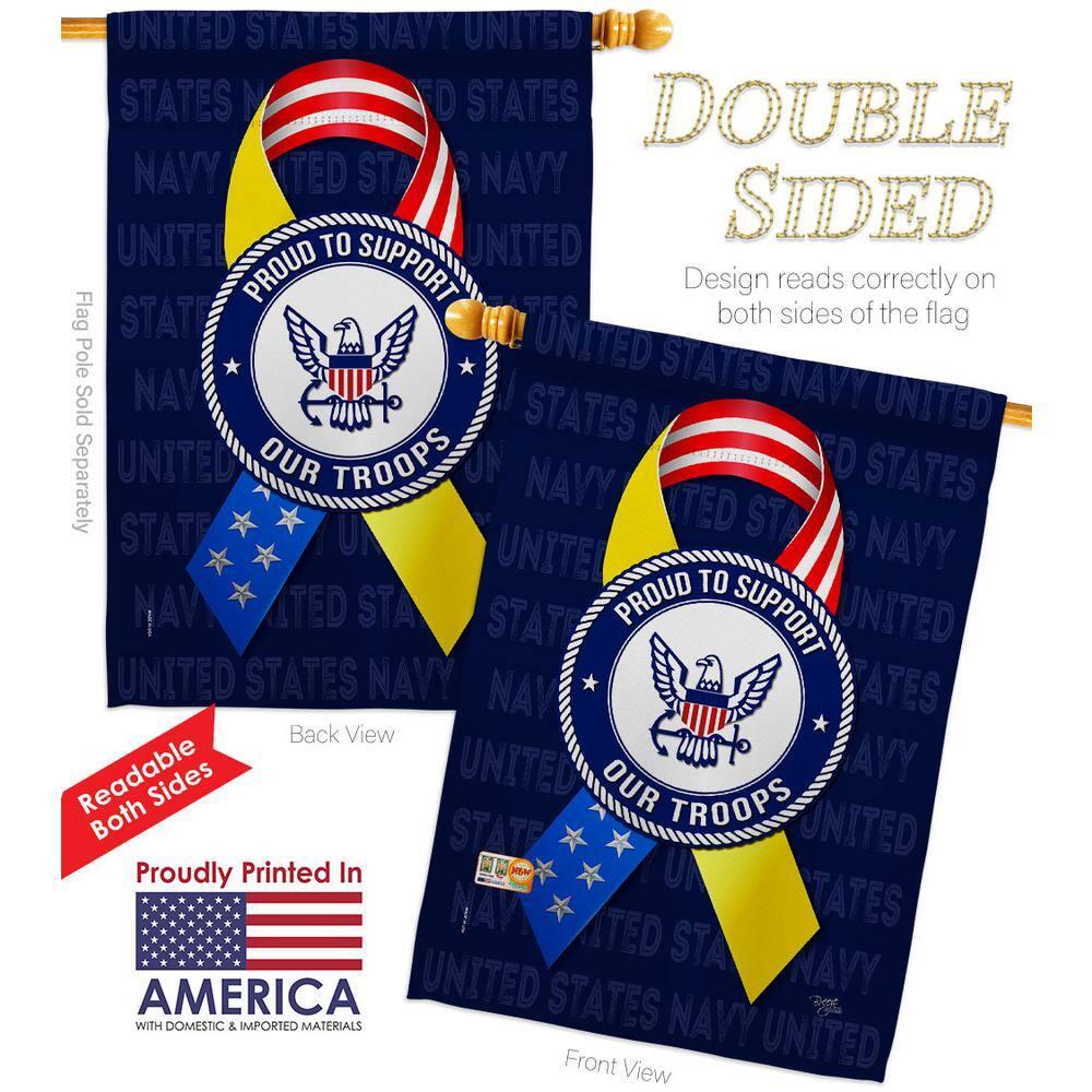 Breeze Decor Double Sided 40'' H x 28'' W Polyester House Flag