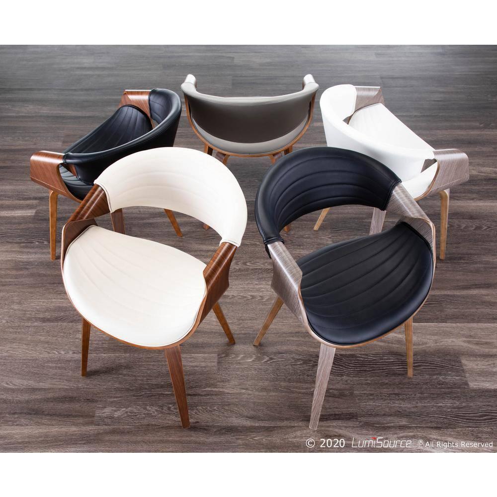 Symphony Mid Century Modern Dining/Accent Chair Gray - Lumisource