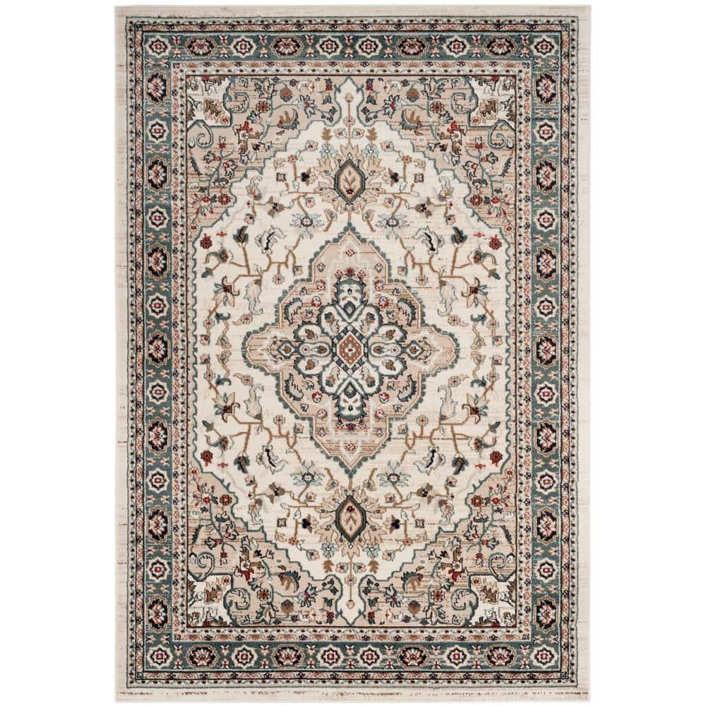 Lyndhurst LNH338 Power Loomed Area Rug - Cream/Beige - 6'x9' - Safavieh.
