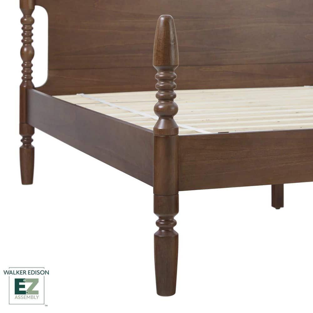Vivienne Traditional Easy Assembly Solid Wood Turned Spindle Bed