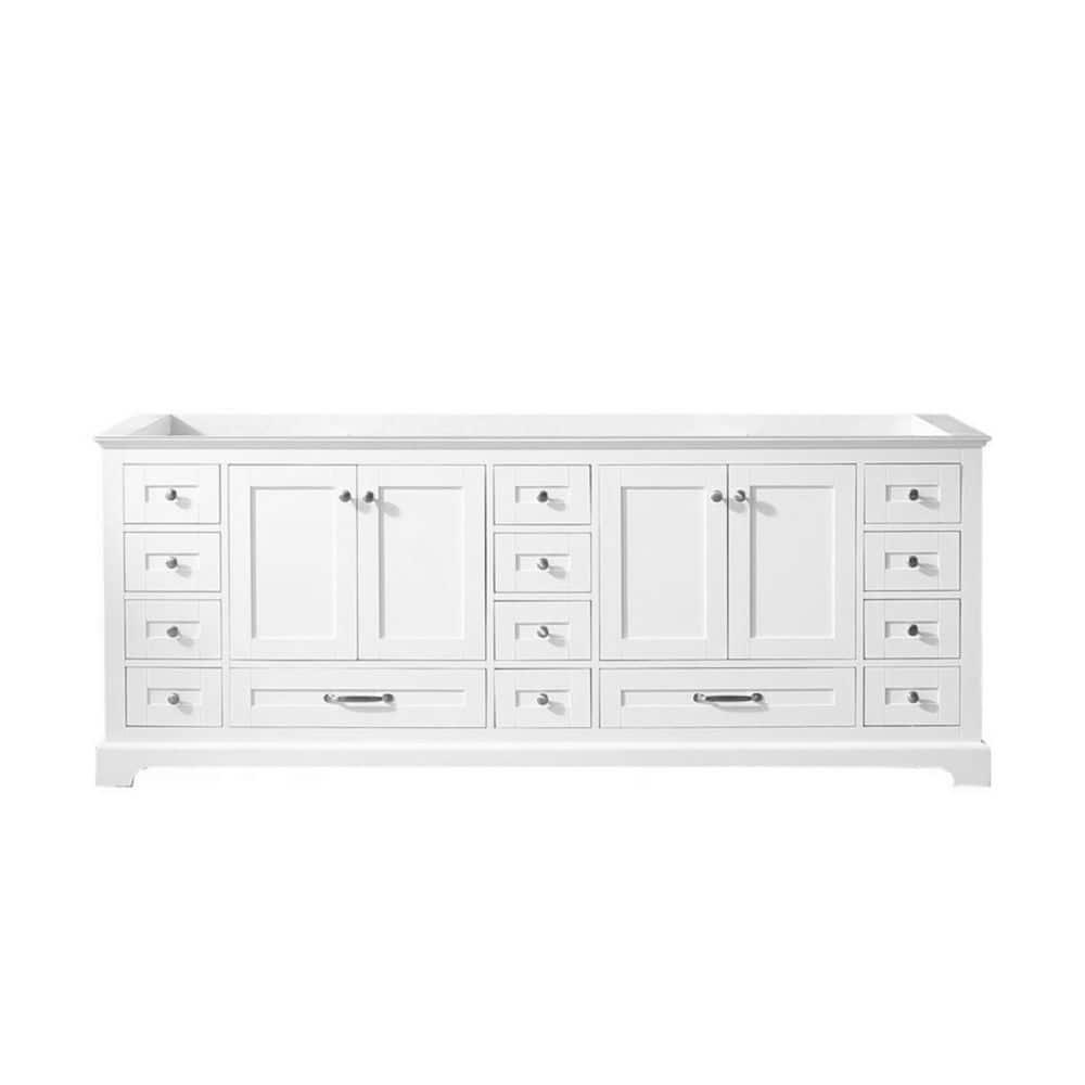 Lexora Dukes 84" Double Bathroom Vanity Base Only