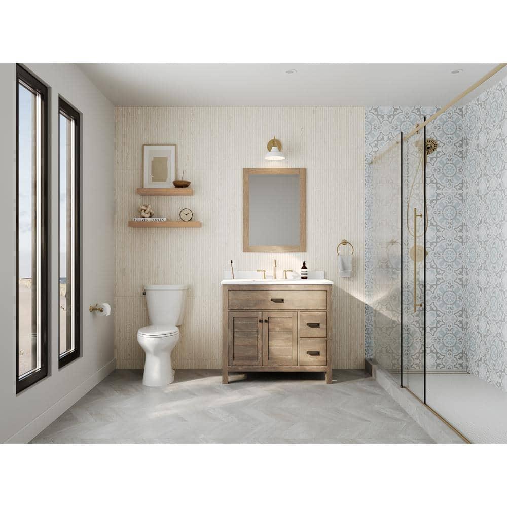 Chevron 24 in. x 48 in. Matte Porcelain Floor and Wall Tile (15.49 Sq. Ft. / Case)