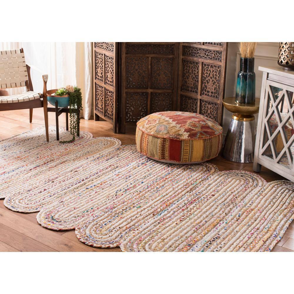 Cape Cod CAP208 Woven Indoor Accent Rug - Ivory/Multi - 3'x5' - Safavieh