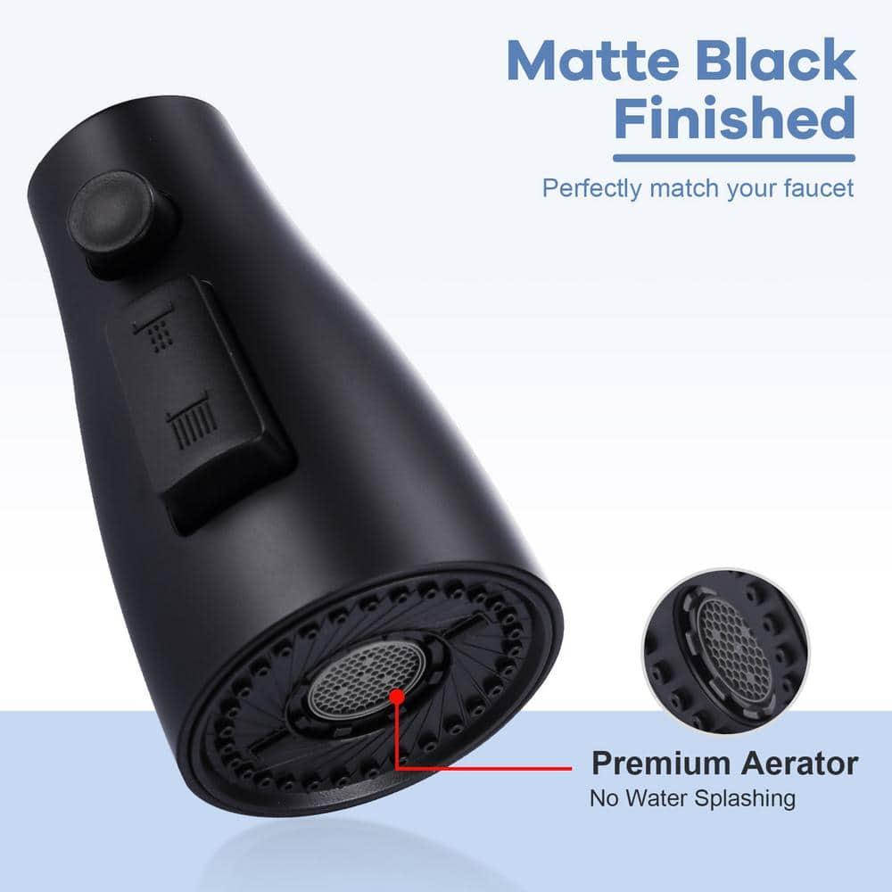 WOWOW 3-Function Sprayer Pull Down Kitchen Faucet Spray Head Replacement With 9-Adapter Kit