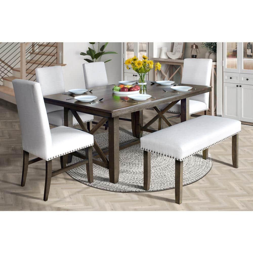 New Classic Furniture, Julius Upholstered Dining Chair (2 Per Carton)-Walnut