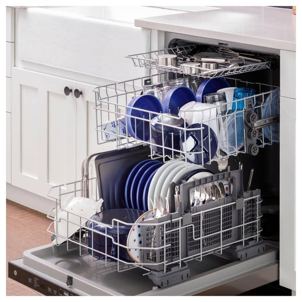 GE® Top Control with Plastic Interior Dishwasher with Sanitize Cycle & Dry Boost