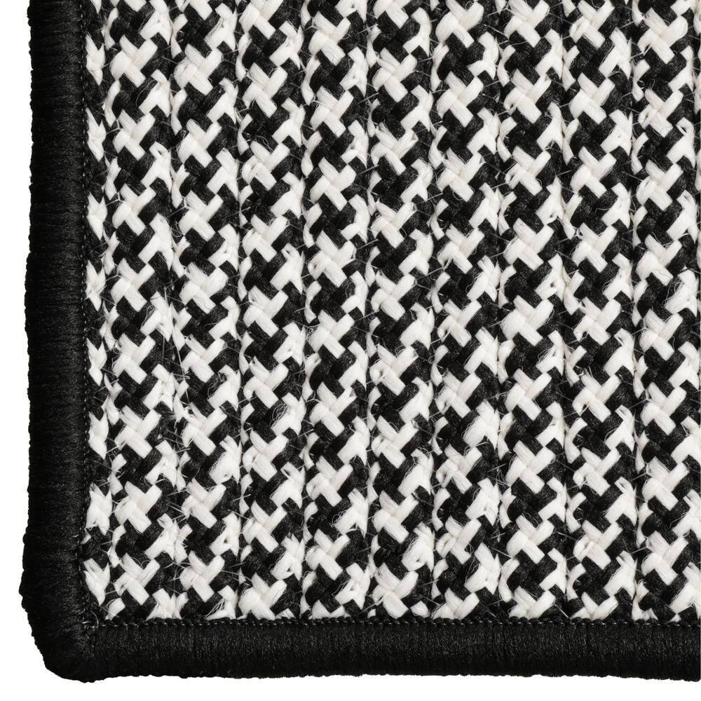 Sadie Black 10 ft. x 10 ft. Indoor/Outdoor Patio Braided Area Rug
