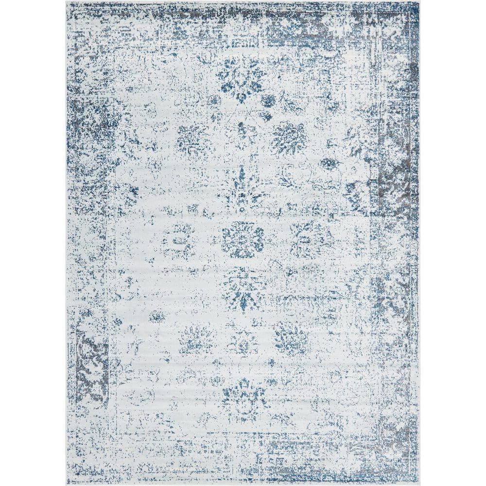 Unique Loom 8' 0 x 11' 0 Sofia Casino Light Blue Area Rug