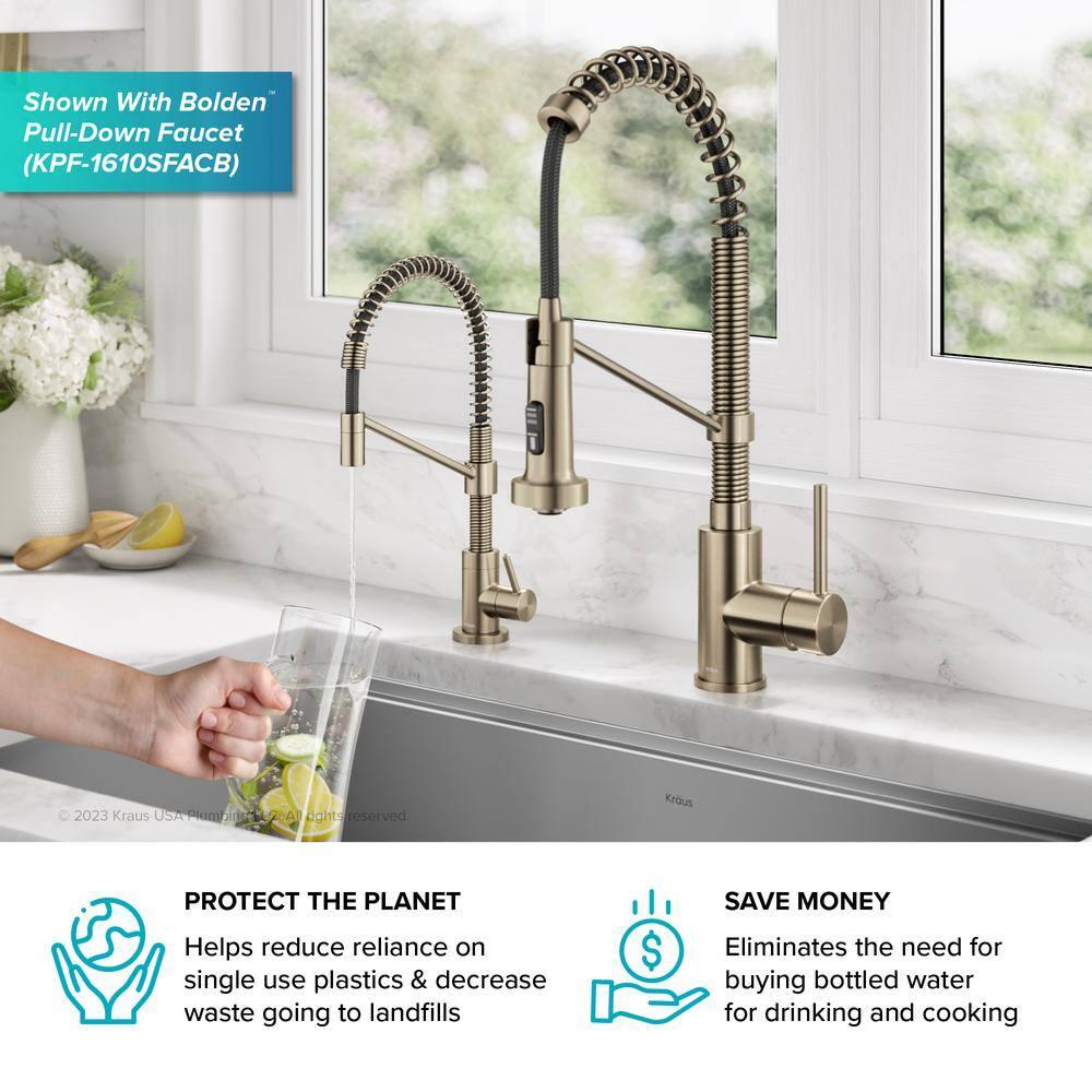 KRAUS Bolden Single Handle Drinking Water Filter Faucet for Reverse Osmosis or Water Filtration System