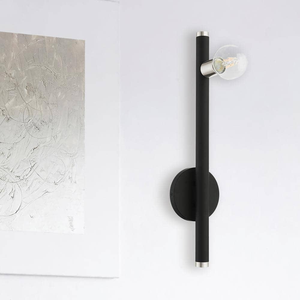 Livex Lighting Bannister 1 - Light Wall Light in  Black